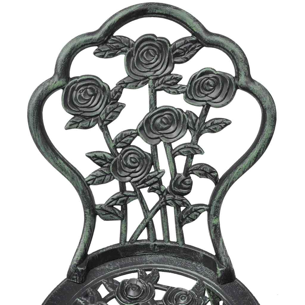 Vidaxl bistrostoelen 2 st gietaluminium groen