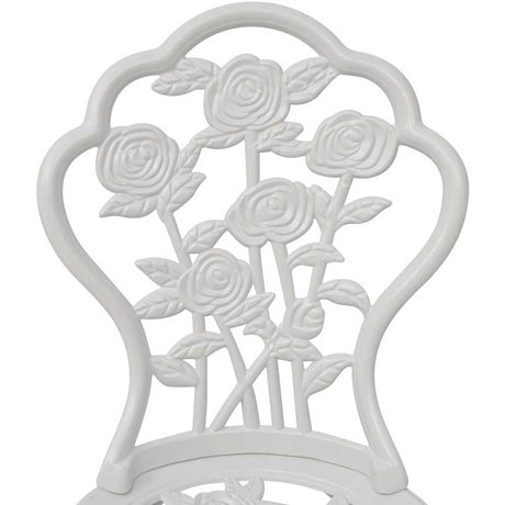 Vidaxl bistrostoelen 2 st gietaluminium wit