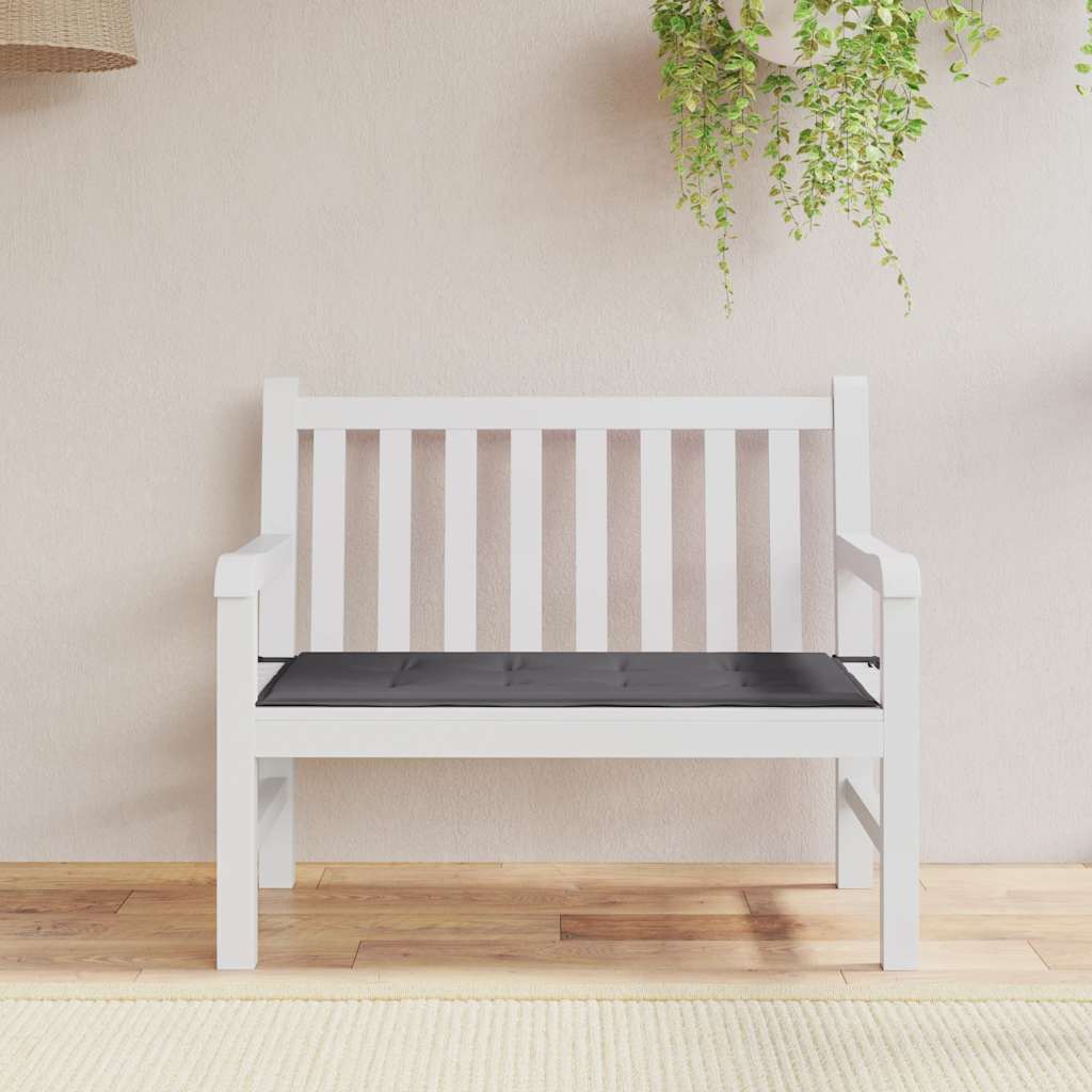 Vidaxl Garden Bench Kissen 120x50x4 cm Oxford Stoffanthrazit -gelöscht
