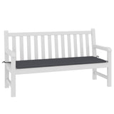 Vidaxl Garden Bench Pushion 150x50x3 cm Oxford stof Anthracite -farvet