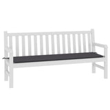 VIDAXL GARDE BENCH KUSSE 180x50 x 3 cm Oxford Stoffanthrazit -gelöscht