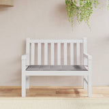 Vidaxl Garden Bench Pushion 100x50x3 cm Oxford Stof grå