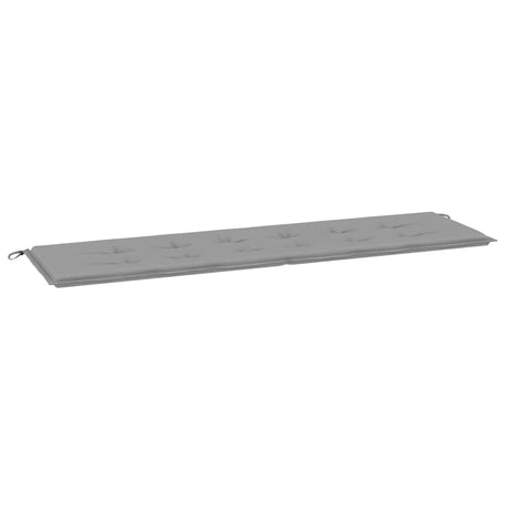 Vidaxl Garden Bench Kissen 180x50x3 cm Oxford Stoff grau