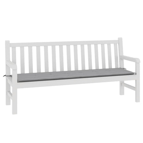 Vidaxl Garden Bench Kissen 180x50x3 cm Oxford Stoff grau