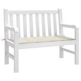 Vidaxl Garden Bench Kissen 100x50x4 cm Oxford Stoff Crème farbig