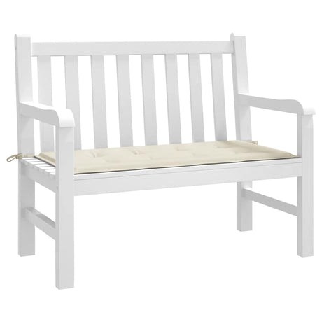 Vidaxl Garden Bench Kissen 100x50x4 cm Oxford Stoff Crème farbig