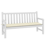 Vidaxl Garden Bench Cushion 150x50x3 CM Oxford Fabric Cream -Coled