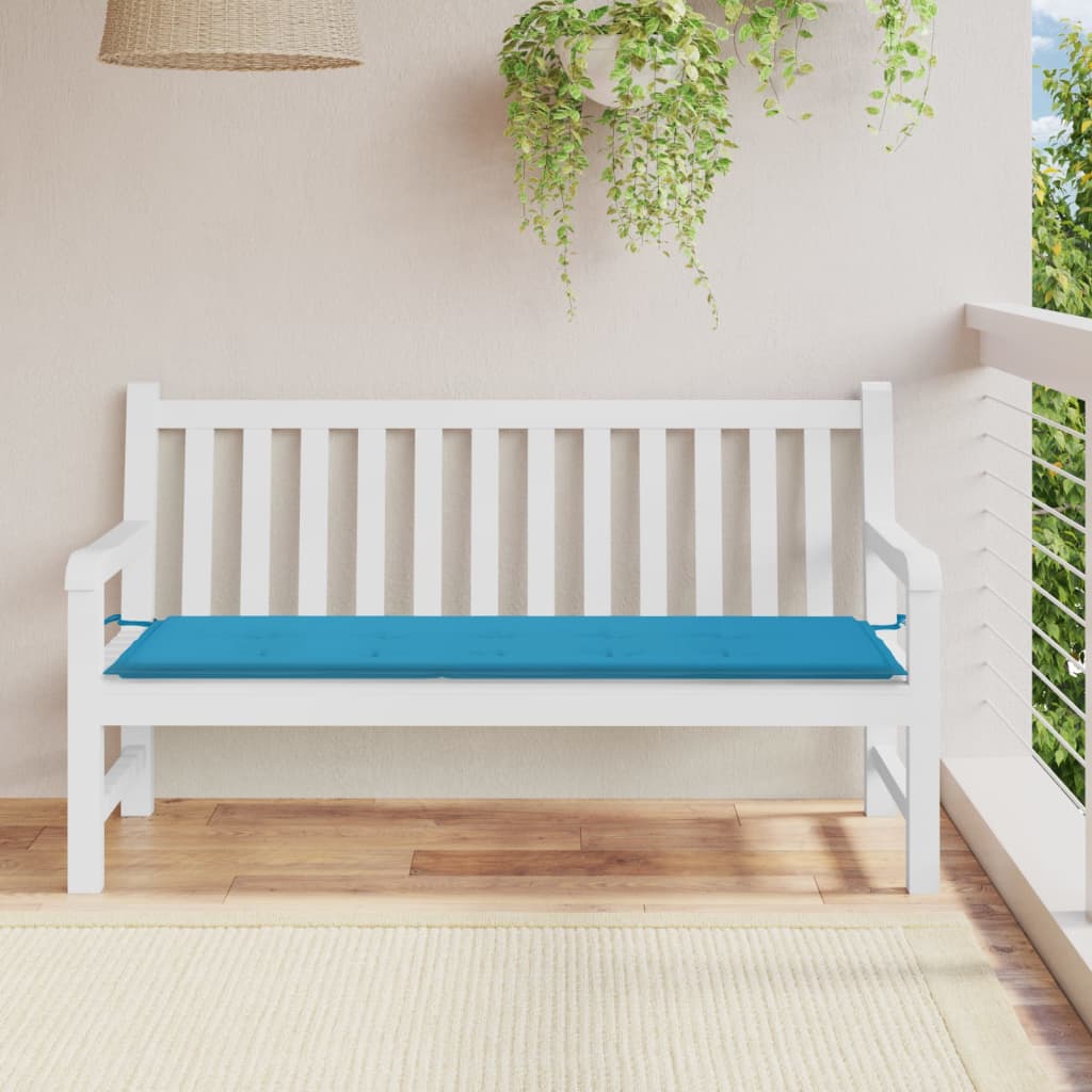 Vidaxl Garden Bench Kissen 150x50x3 cm Oxford Stoff Blau