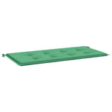 Vidaxl Gartenbank Kissen 120x50x4 cm Oxford Stoff grün