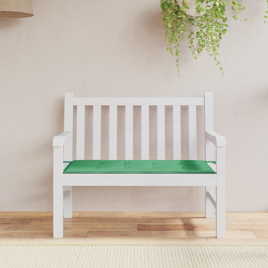 Vidaxl Garden Bench Pushion 120x50x3 cm Oxford Fabric Green