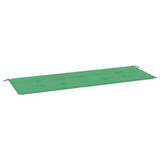 Vidaxl Garden Bench Kissen 150x50x3 cm Oxford Stoff grün
