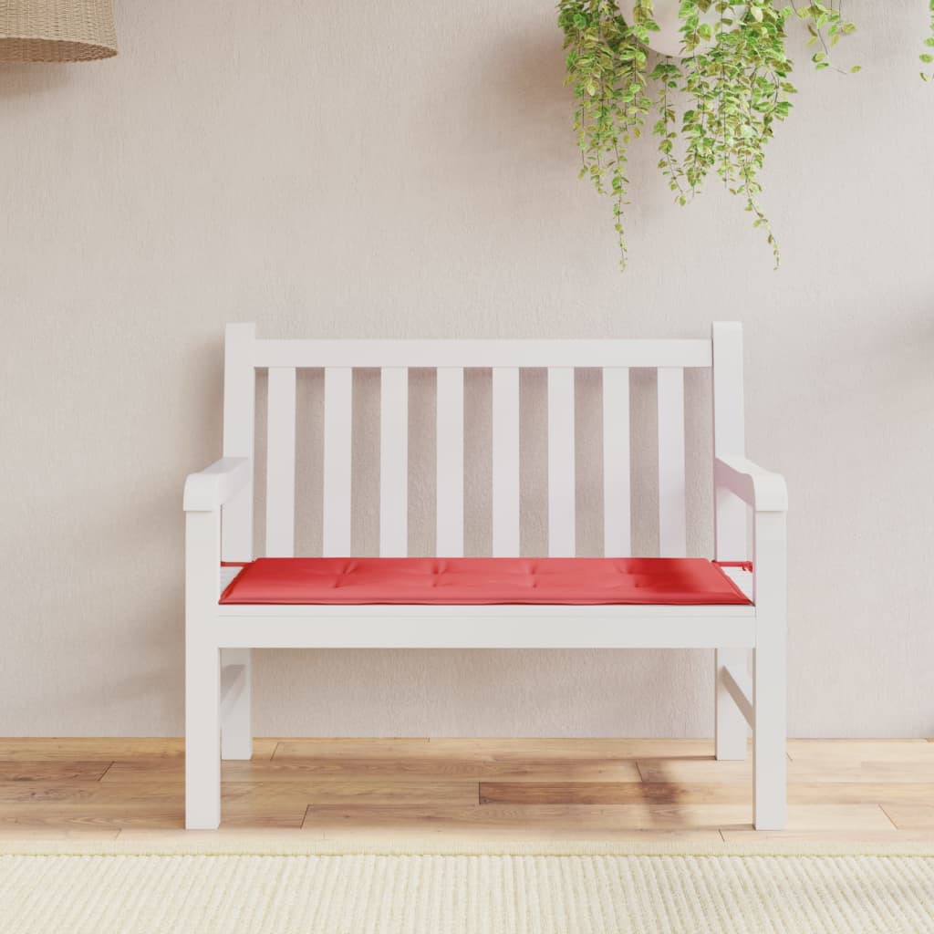 Vidaxl Garden Bench Kissen 100x50x3 cm Oxford Stoff rot