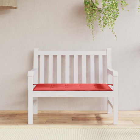 Vidaxl Garden Bench Kissen 120x50x4 cm Oxford Stoff rot