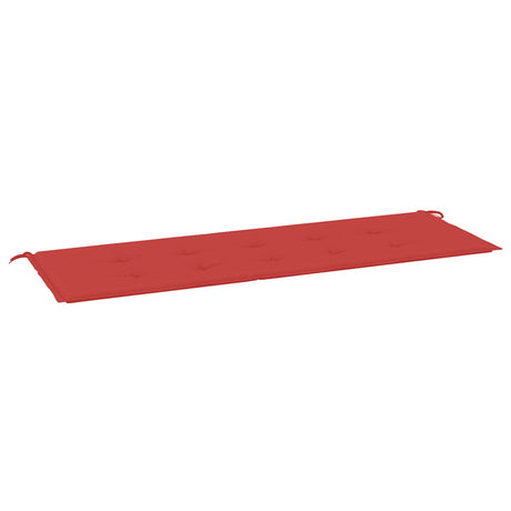 Vidaxl Gartenbank Kissen 150x50x3 cm Oxford Stoff rot