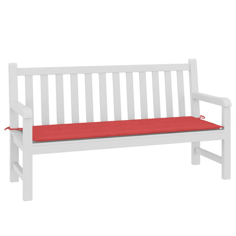 Vidaxl Gartenbank Kissen 150x50x3 cm Oxford Stoff rot