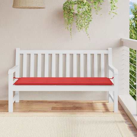 Vidaxl Gartenbank Kissen 150x50x3 cm Oxford Stoff rot
