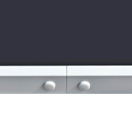 Vidaxl tuintafel 150x90x74 cm staal zwart