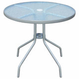 Vidaxl bistrotafel 80x71 cm staal grijs