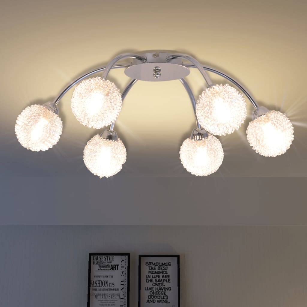 VidaXL Deckenleuchte mit 6 LED-Lampen G9 240 W