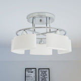 VIDAXL -Deckenlampe mit Ellips -verdrängten Glashauben 5xe14 200W