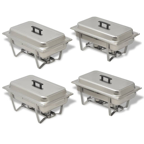Vidaxl Edelstahl-Scheuerset 4-teilig