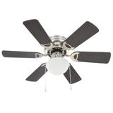 Vidaxl Deckenventilator mit Lampe 82 cm dunkelbraun