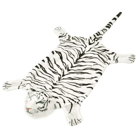 Vidaxl Tigerboden Plüsch 144 cm Weiß