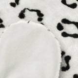 Vidaxl Leopard Planchers en peluche 139 cm blanc