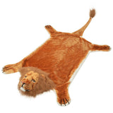 Vidaxl leeuwenvloerkleed pluche 205 cm bruin