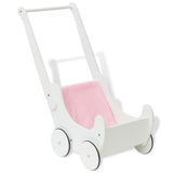 Vidaxl Poppenwagen White 53x25,7x50 cm træ