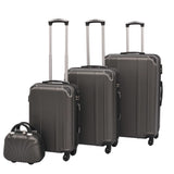 Vidaxl hard rolling case set anthracite 4-dlg