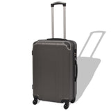 Vidaxl hard rolling case set anthracite 4-dlg