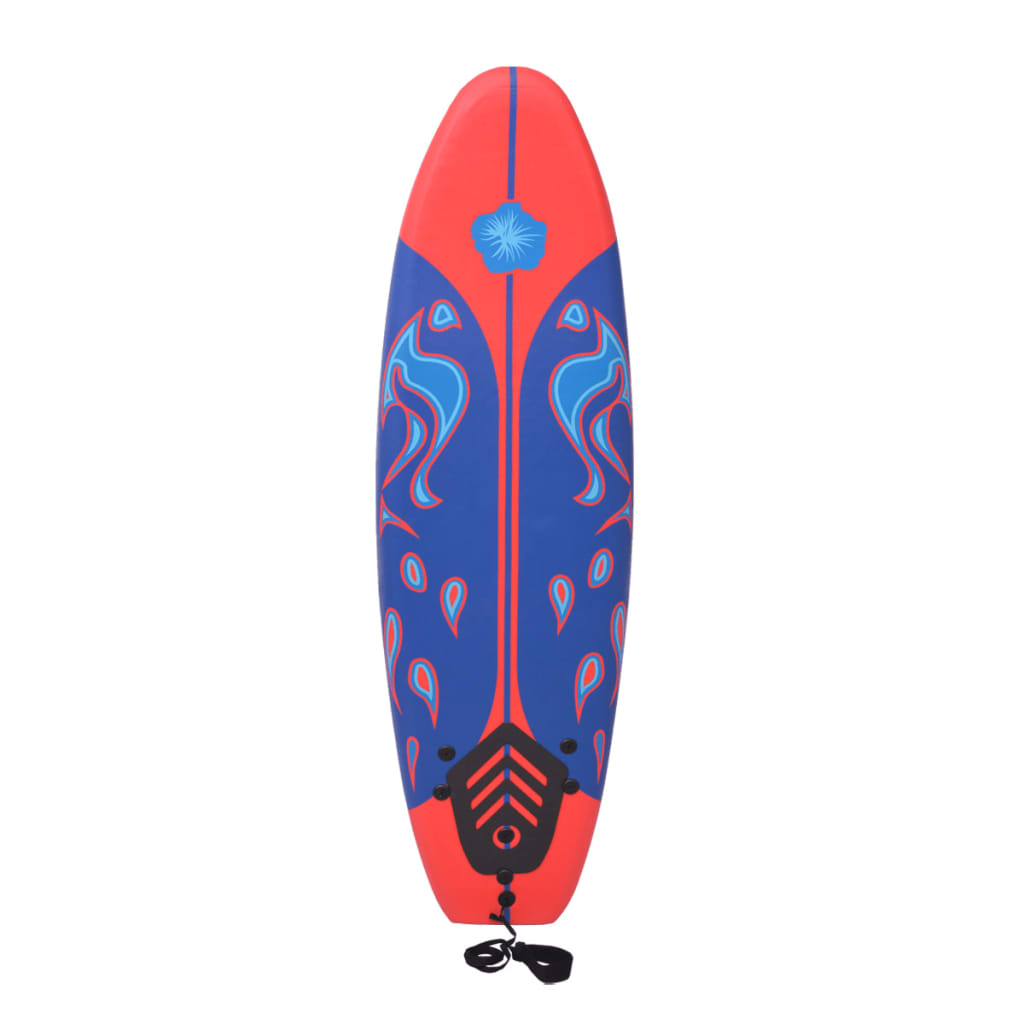 Tablero de surf Vidaxl 170 cm azul y rojo