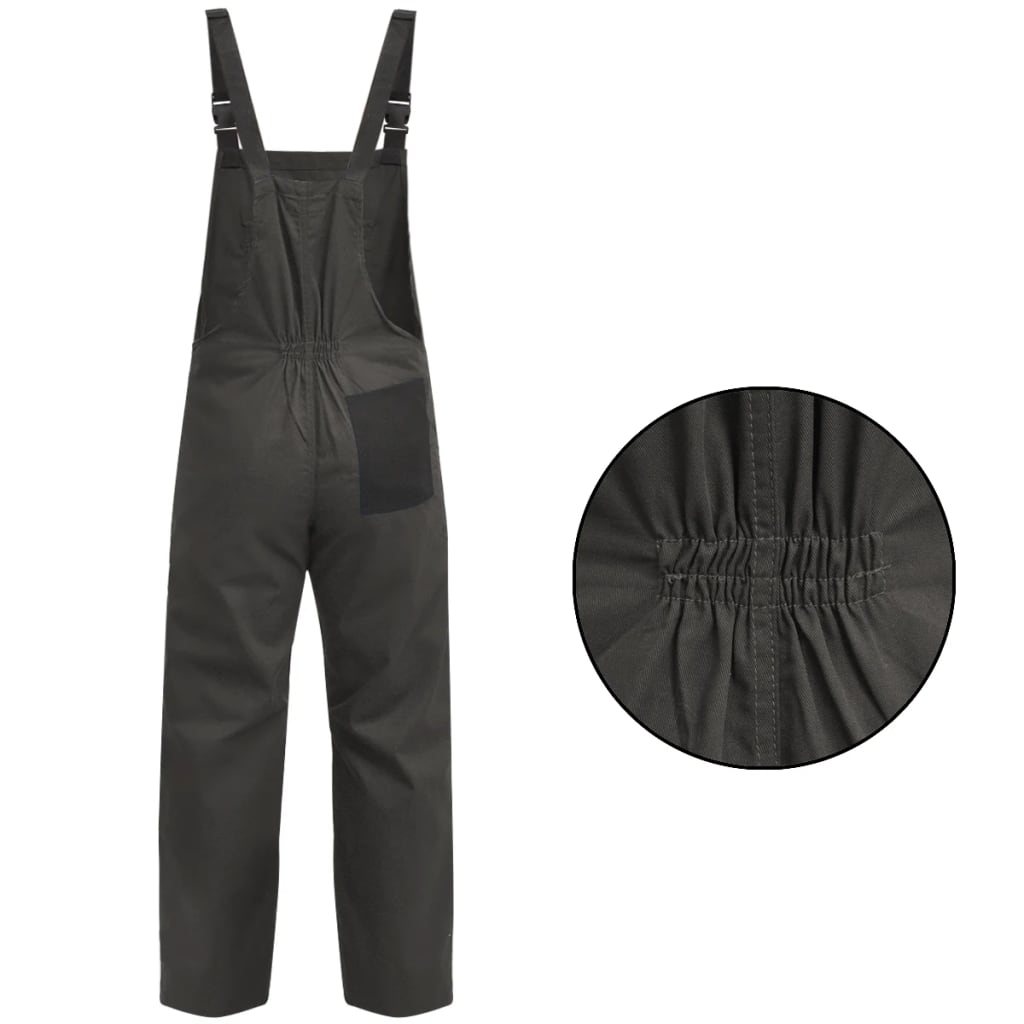 Vidaxl men dungarees rozmiar xl szary