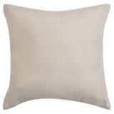 Vidaxl -pute dekker 4 stykker beige imitasjon semskete 40x40 cm polyester