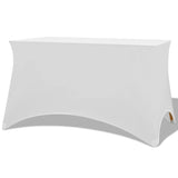 Vidaxl bordsskydd stretch vit 120x60,5x74 cm 2 sts