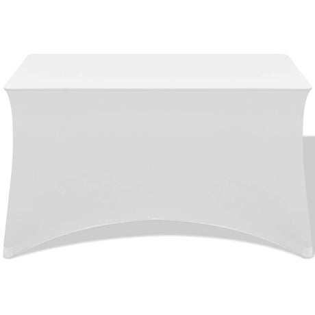 VIDAXL -Tischabdeckung Stretch Weiß 183x76x74 cm 2 Sts