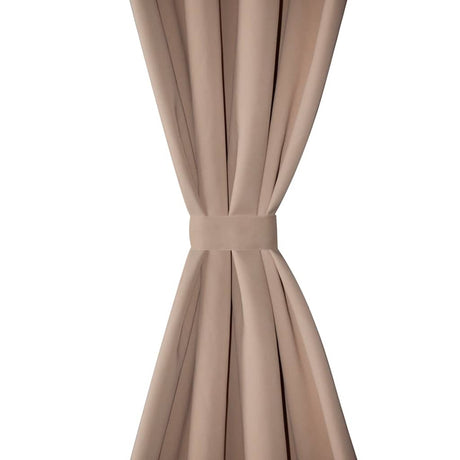 VIDAXL -Vorhänge mit Metallringen Blackout 135x175 Cream 2 PCs