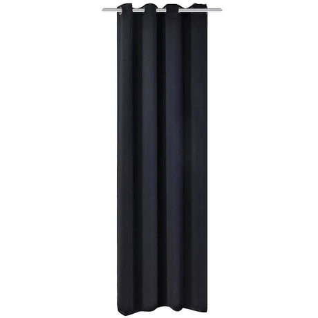 Vidaxl -Vorhang mit Metallringen Blackout 270x245 Schwarz