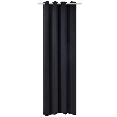 Vidaxl -Vorhang mit Metallringen Blackout 270x245 Schwarz