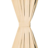 Vidaxl-Mikrosatinvorhänge mit Schleifen 140x175 cm Beige 2 PCs