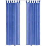 Vidaxl Vorhänge Voile 140x175 cm königsblau