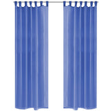 VIDAXL -Vorhänge Voile 140x225 cm King Blue 2 PCs