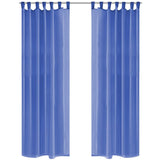 Vidaxl záclony Voile 140x225 cm King Blue 2 PCS