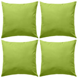 Vidaxl Outdoor -Kissen 45x45 cm Apple Green 4 PCs