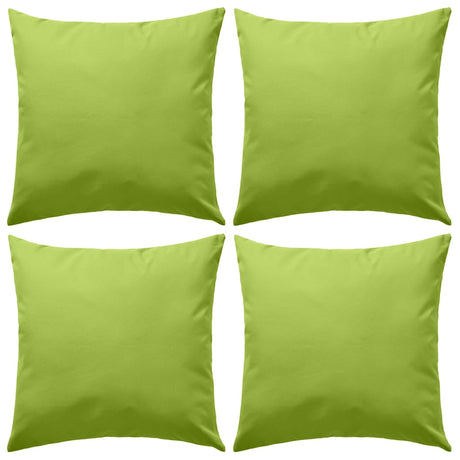 Vidaxl Outdoor -Kissen 45x45 cm Apple Green 4 PCs