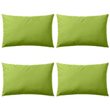 Vidaxl Outdoor -Kissen 60x40 cm Apple Green 4 PCs