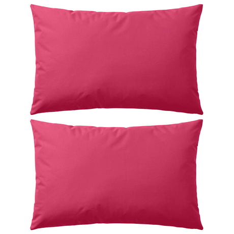 Vidaxl Outdoor -Kissen 60x40 cm Pink 2 STs