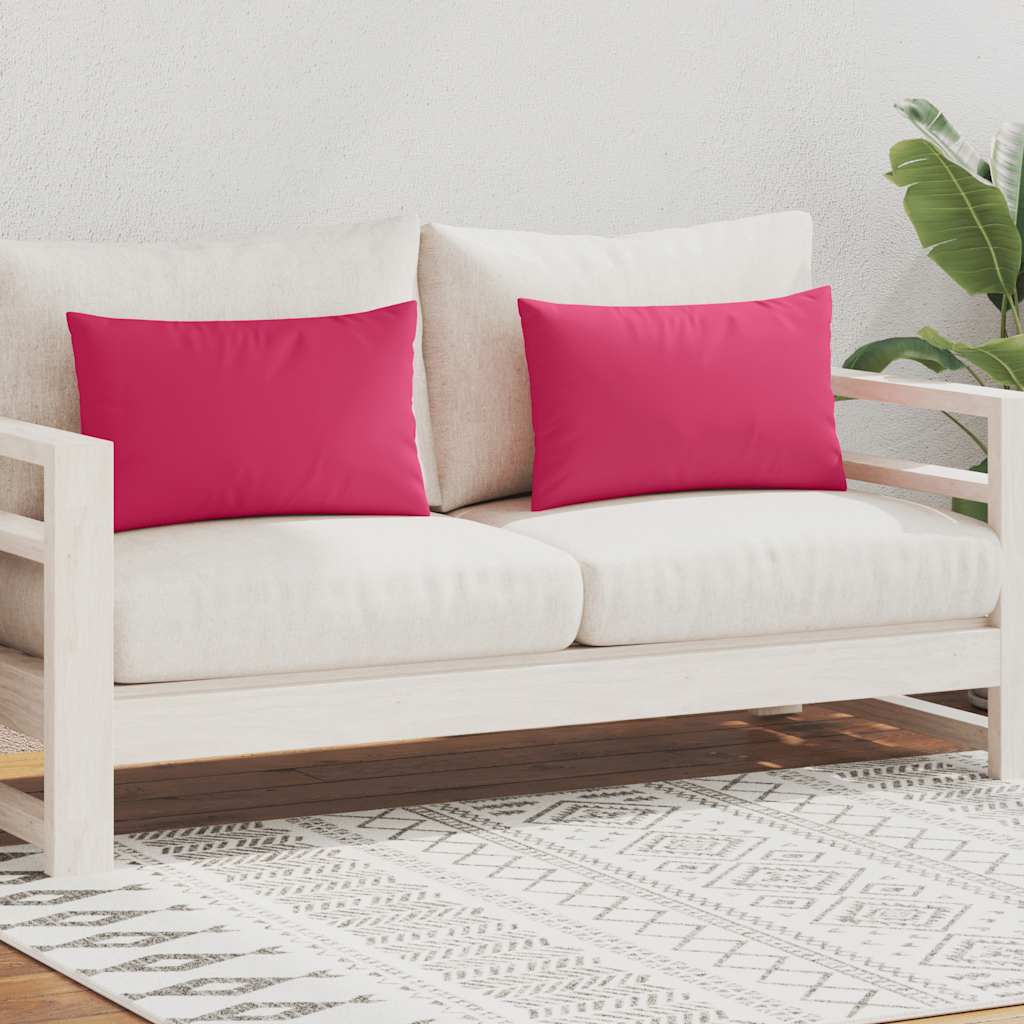 Vidaxl Outdoor -Kissen 60x40 cm Pink 2 STs