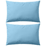Vidaxl Outdoor -Kissen 60x40 cm hellblau 2 STs